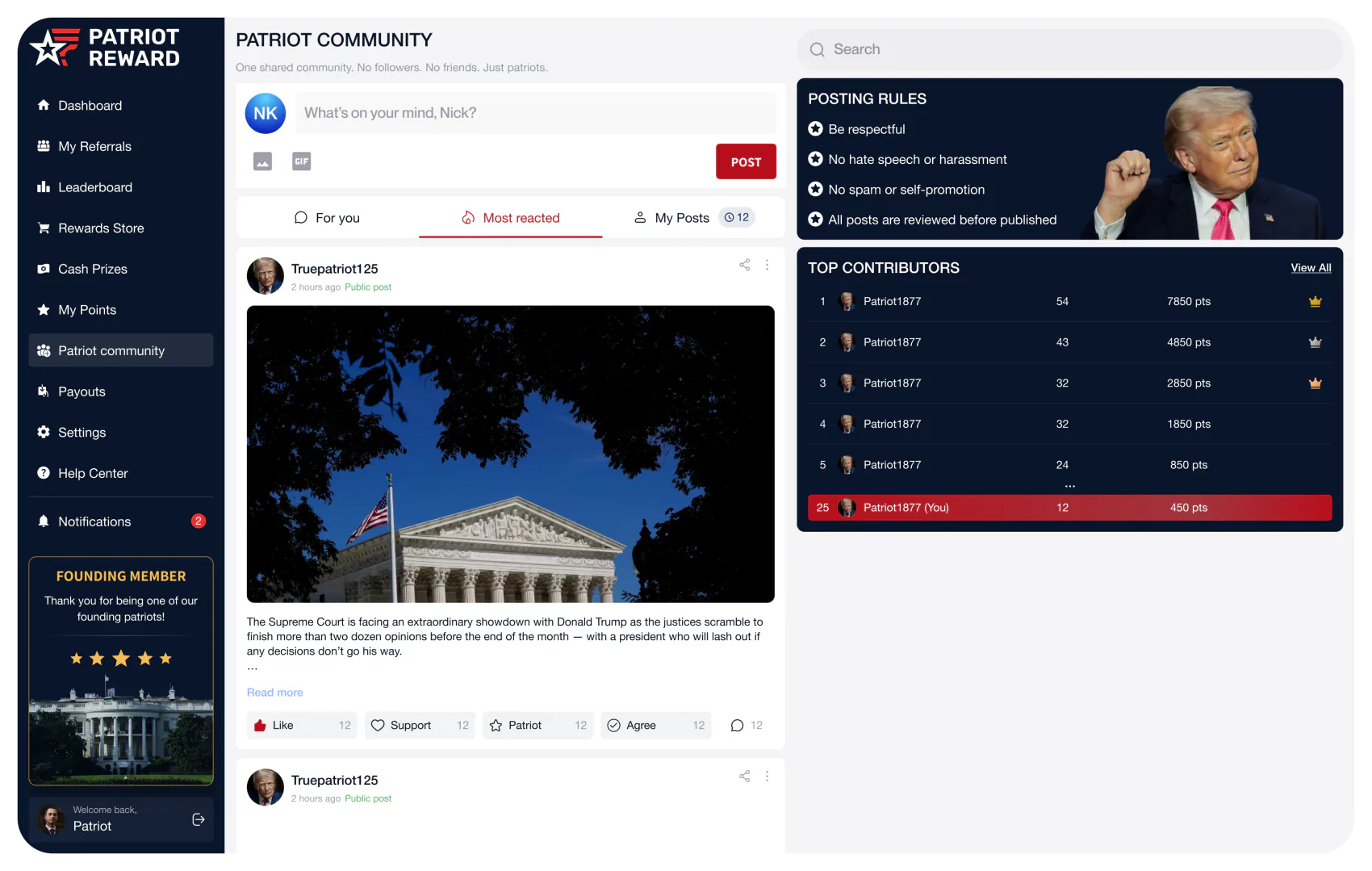 Patriot Loyalty Patriot Community